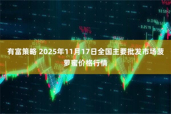 有富策略 2025年11月17日全国主要批发市场菠萝蜜价格行情